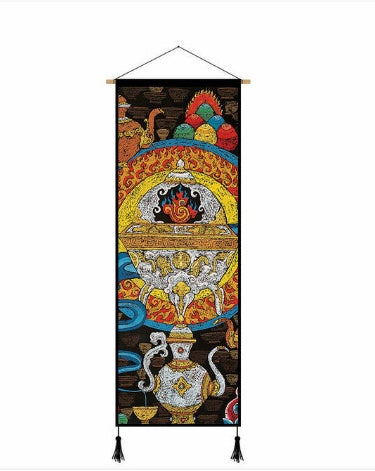 Chinese Tibetan Culture Canvas Poster Wall Art Painting