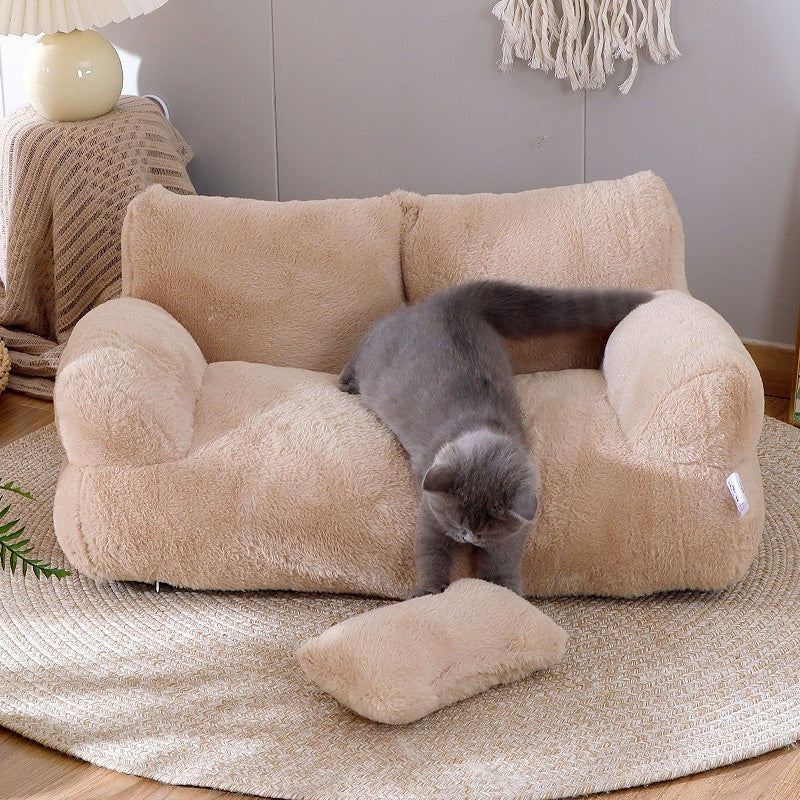 Luxury Cat Bed Sofa Winter Warm Cat Nest Pet Bed For Small Medium Dogs Cats