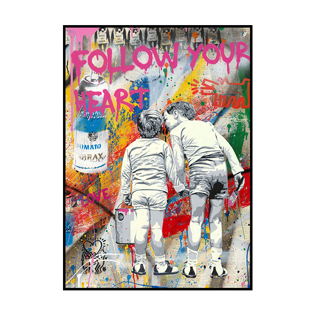 Graffiti Oil Painting Decoration Poster Canvas Painting