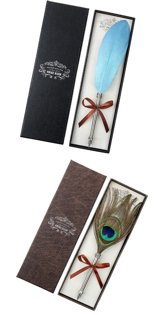 European Retro Feather Pen Gift Box
