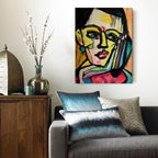 Handmade Abstract Frameless Artwork Canvas Oil Paintings Modern Eye Art Picture Wall  Arrival Decorative Items For Cafe Decor Rolled Frameless Unstretched Painting