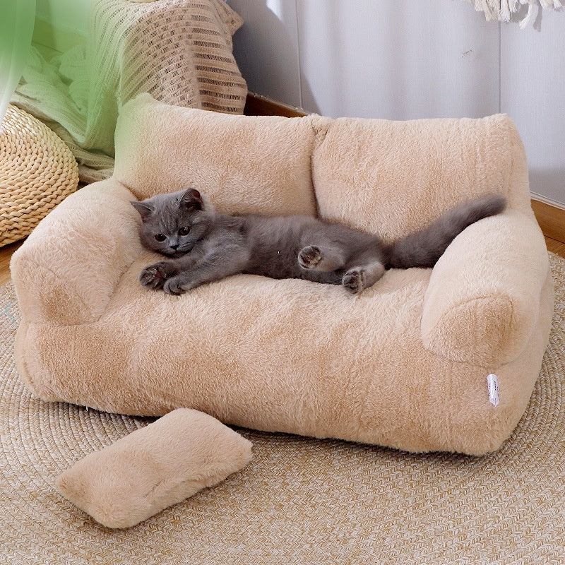 Luxury Cat Bed Sofa Winter Warm Cat Nest Pet Bed For Small Medium Dogs Cats