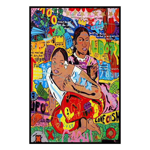 Street Art Graffiti Banks Canvas Painting