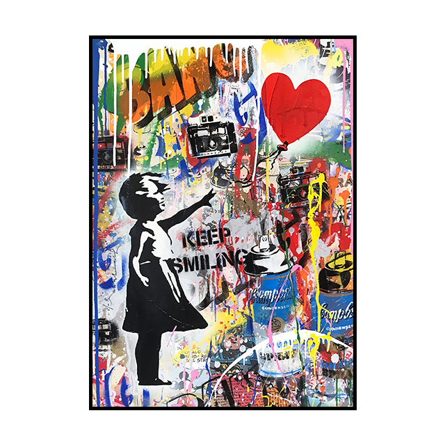 Graffiti Oil Painting Decoration Poster Canvas Painting