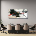 Handmade Oil Painting Canvas Wall Art Decoration Abstract Lines For Home Living Room Decor Rolled Frameless Unstretched Painting