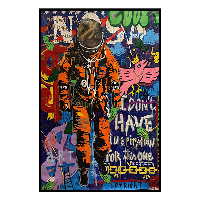 Street Art Graffiti Banks Canvas Painting