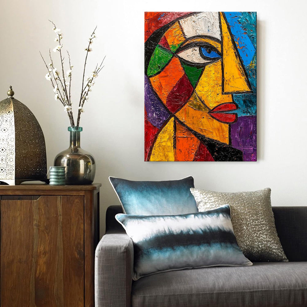 Handmade Abstract Frameless Artwork Canvas Oil Paintings Modern Eye Art Picture Wall  Arrival Decorative Items For Cafe Decor Rolled Frameless Unstretched Painting