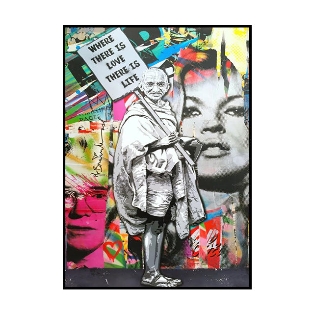 Graffiti Oil Painting Decoration Poster Canvas Painting