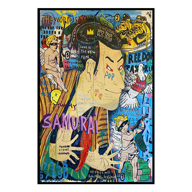 Street Art Graffiti Banks Canvas Painting