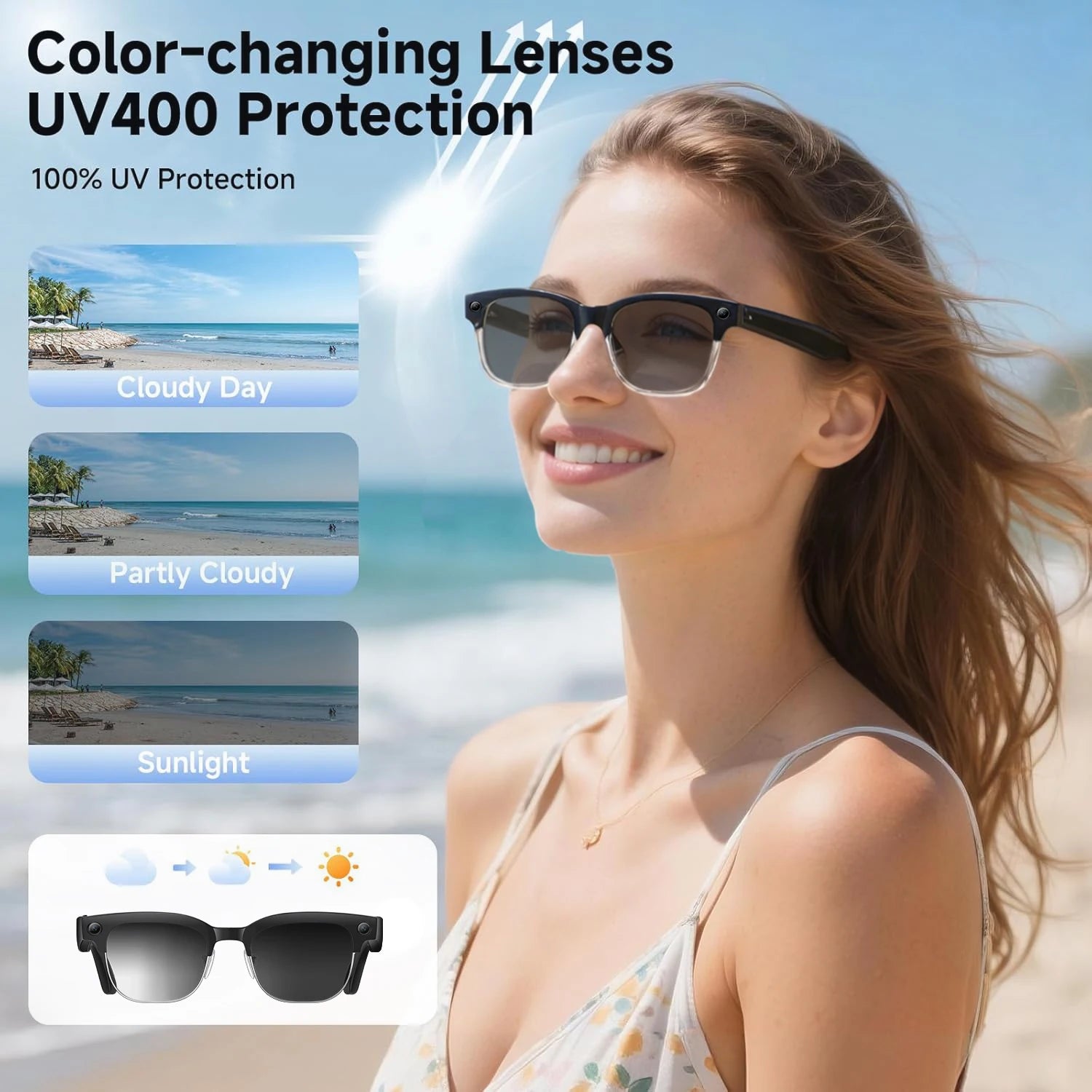 2026New 800W Pixel Camera Smart Glasses