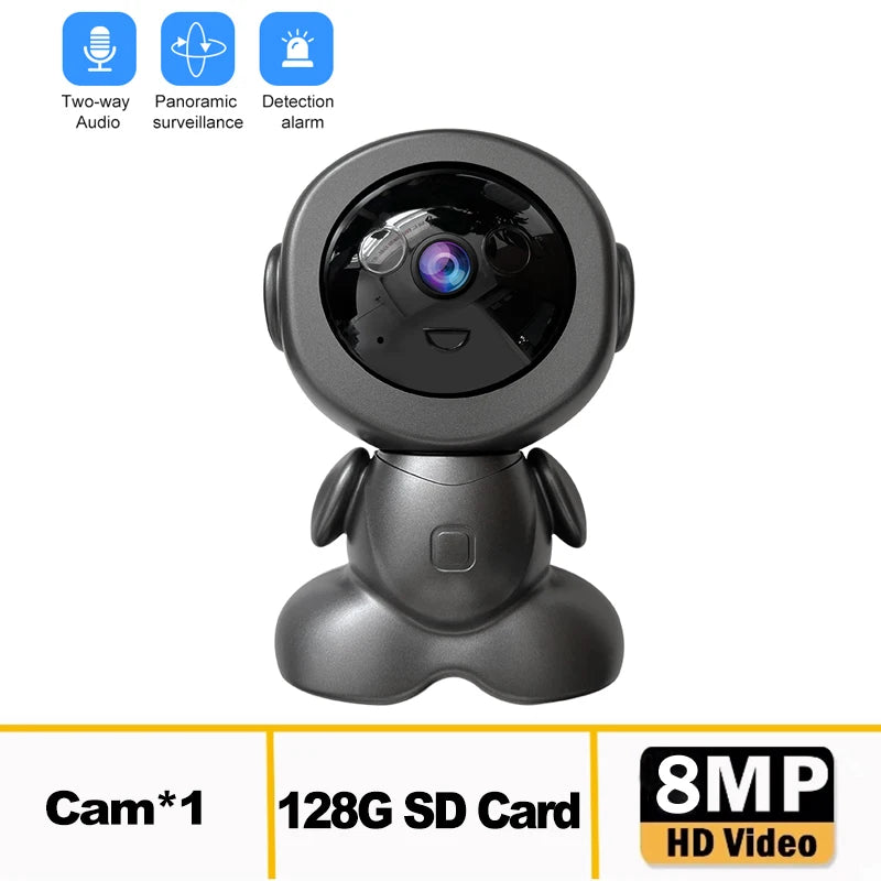 8MP Wifi Surveillance Robot Camera