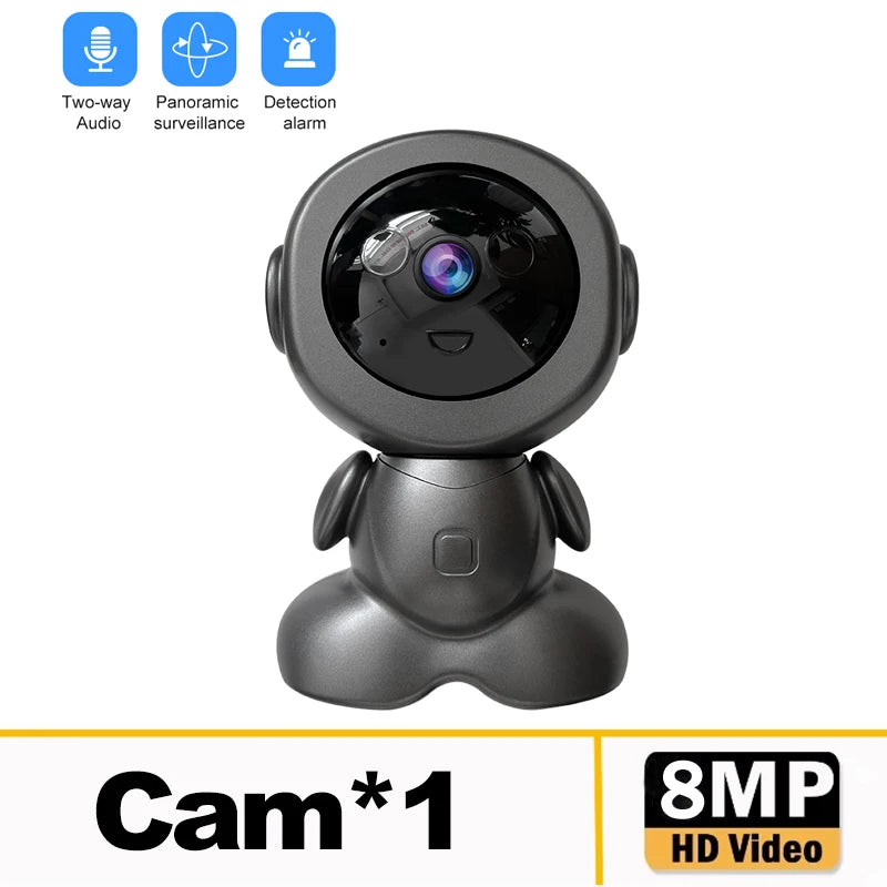 8MP Wifi Surveillance Robot Camera