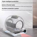 Smart Automatic Self-Cleaning Cat Litter Box with APP Control, 65L Large Space & Odor Elimination, for Cats up to 18lbs