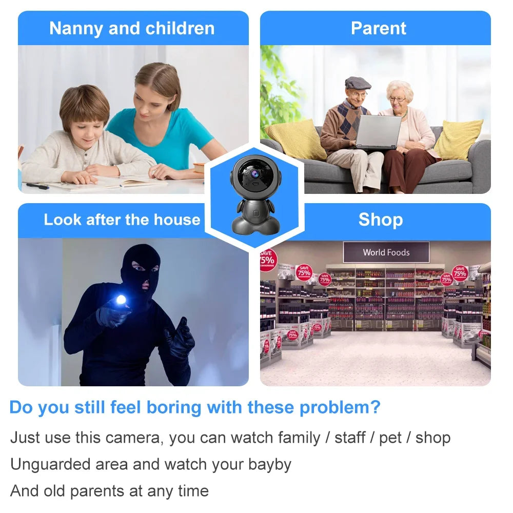 8MP Wifi Surveillance Robot Camera