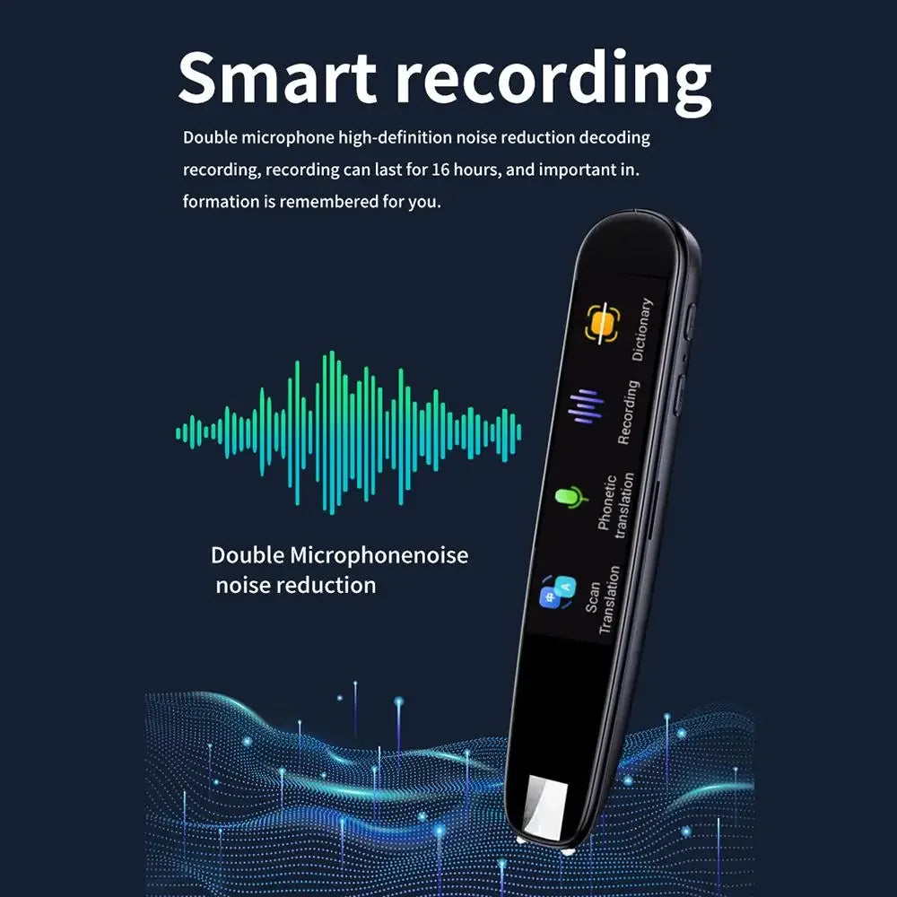 Smart AI Scan Reader Portable Voice Translator Scanner Pen WIFI AI Voice 112 Languages Translator for Dyslexia Autism