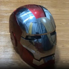 New AutoKing 1:1 Mk5 Iron Man Helmet Cosplay Voice Control Eyes with Light
