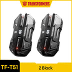 Choice TRANSFORMERS TF-T51 Bluetooth 5.4 Gaming Headsets Stereo Sound Wireless Earphones LED Display AI Translator Headphones