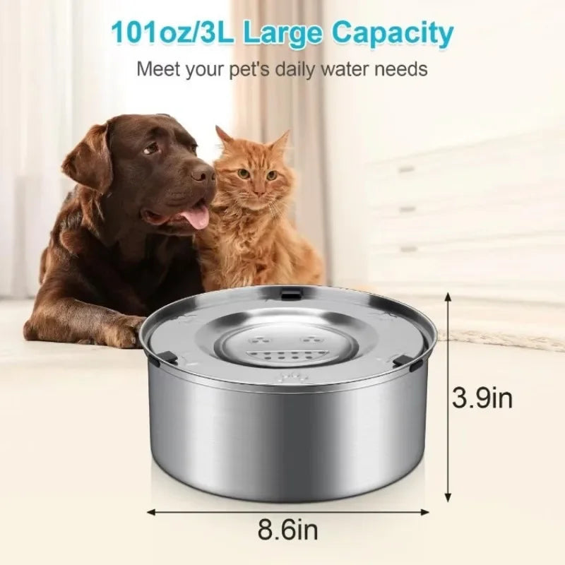 1L 3L Stainless Steel Dog Floating Bowl