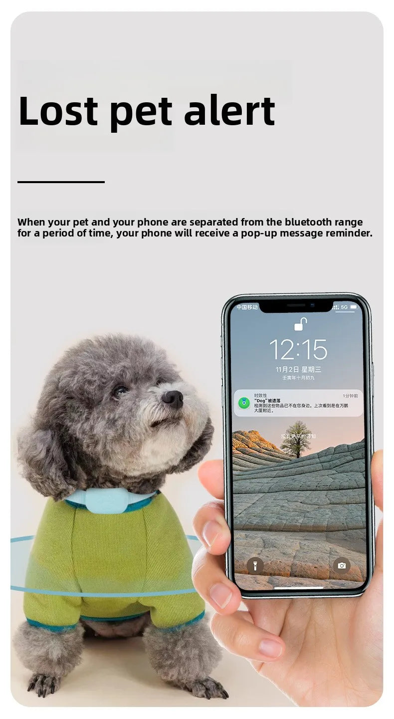 Remote Pet GPS Tracker Waterproof Real-Time Tracking Movement