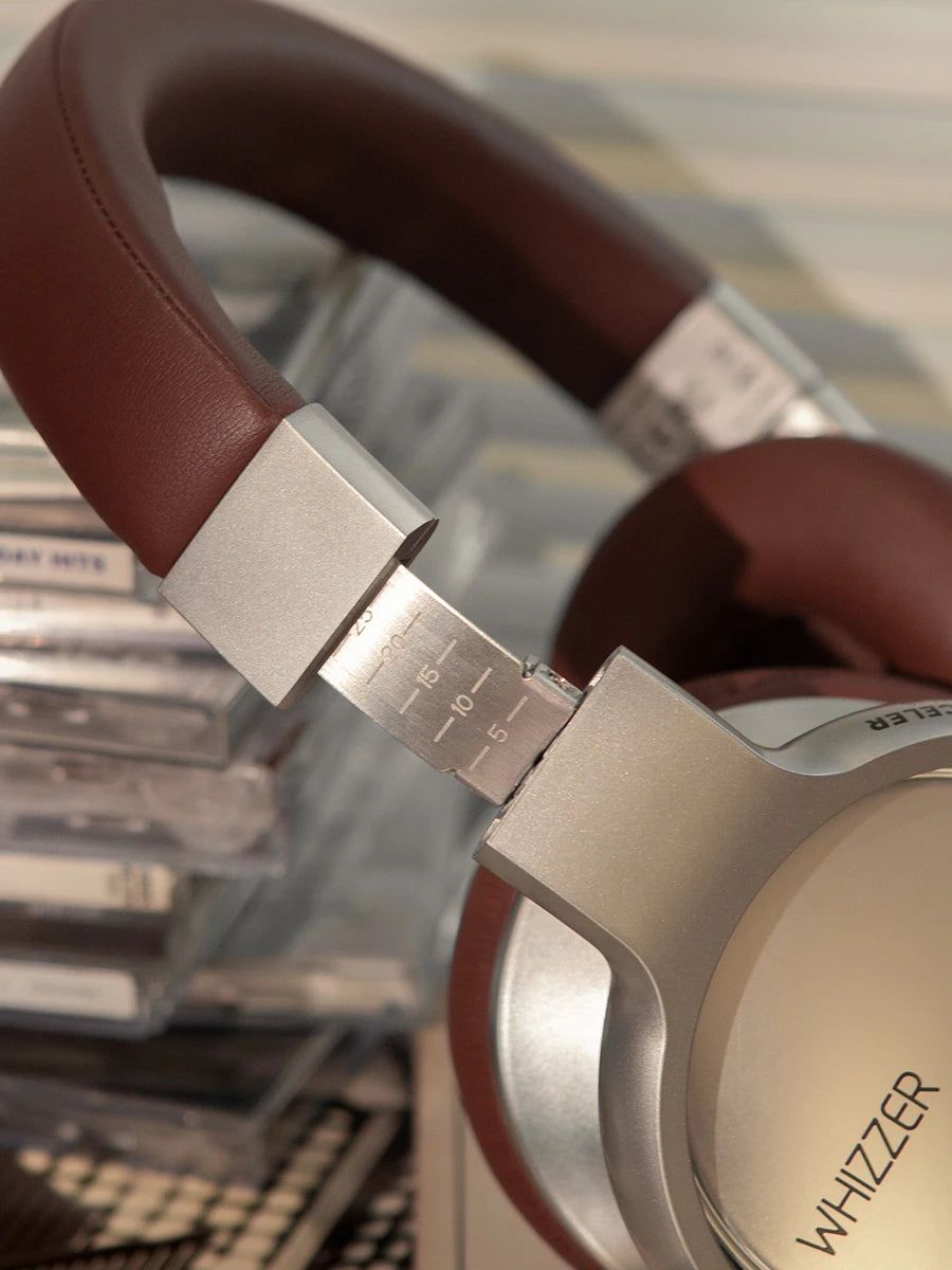 WHIZZER W1S ANC Active Noise Cancelling Headphones Bluetooth 5.3 Hi-Res Audio Wired Wireless Dual Mode HiFi Stereo Headset