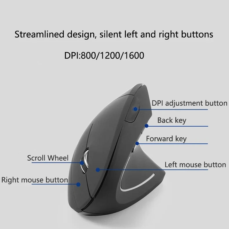 Vertical Ergonomic Gaming Mouse Wireless