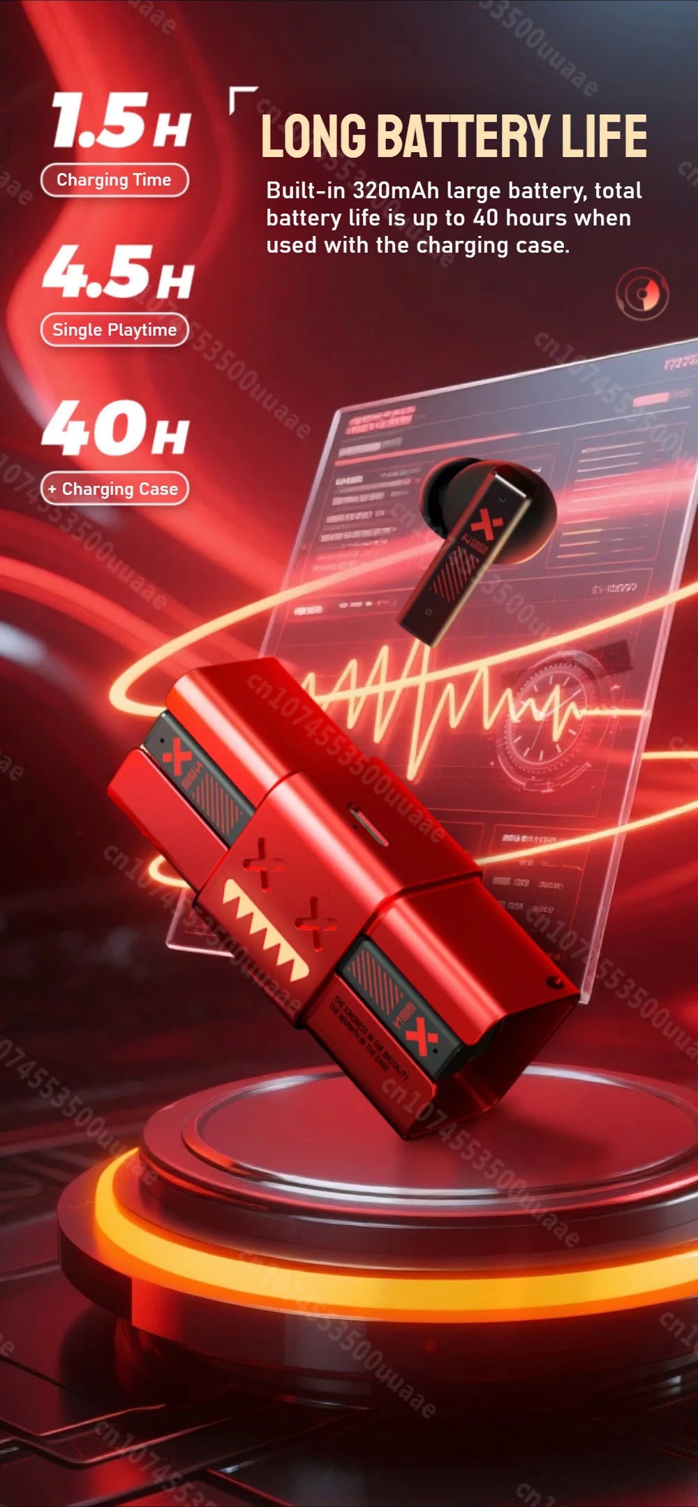 Zombie Cat -45dB ANC Bluetooth Earphone