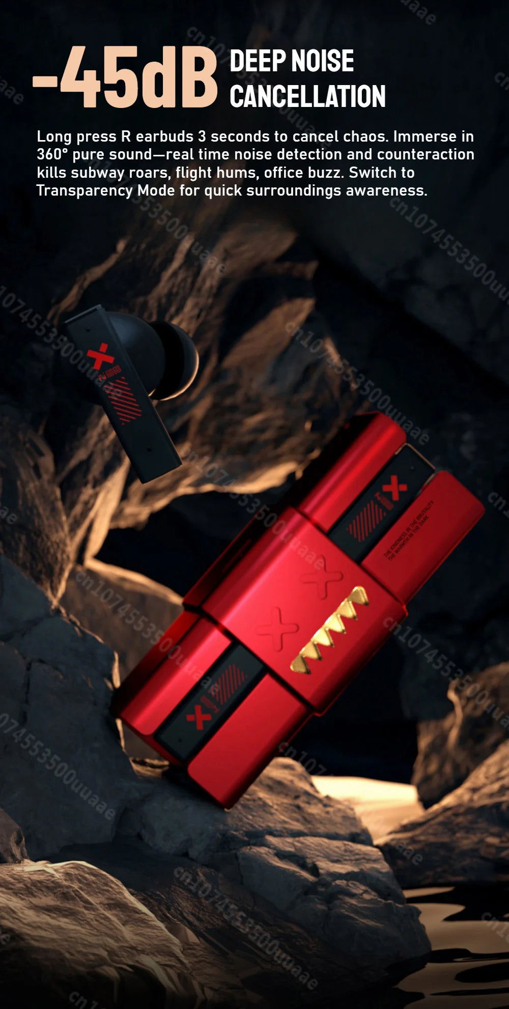 Zombie Cat -45dB ANC Bluetooth Earphone