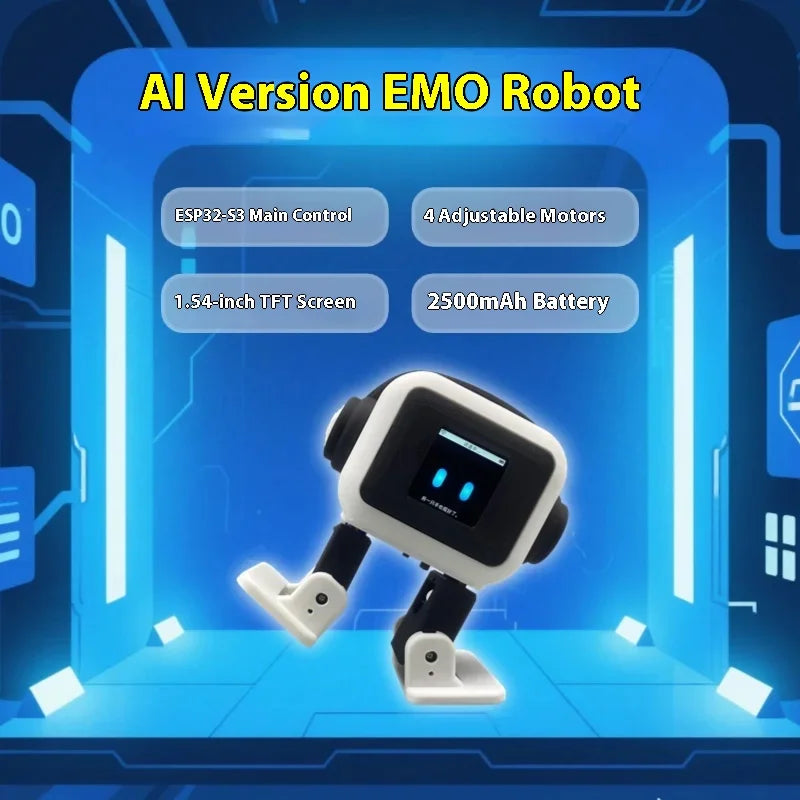 AI EMO Robot ESP32-S3 Main Control 1.54inches Screen Intelligent Interactive Robot