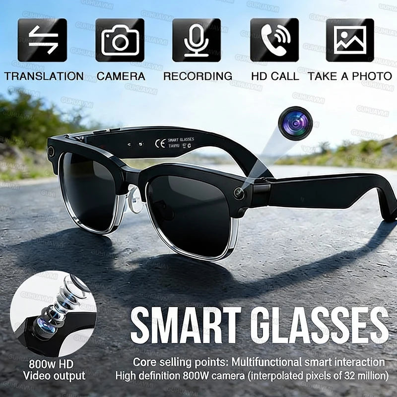 2026New 800W Pixel Camera Smart Glasses