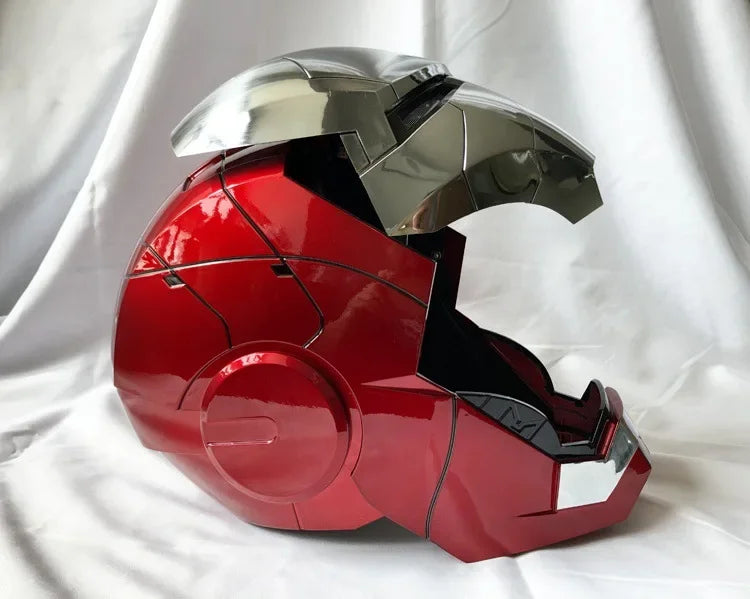 New AutoKing 1:1 Mk5 Iron Man Helmet Cosplay Voice Control Eyes with Light