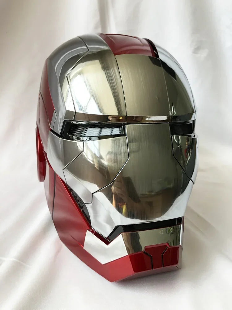 New AutoKing 1:1 Mk5 Iron Man Helmet Cosplay Voice Control Eyes with Light