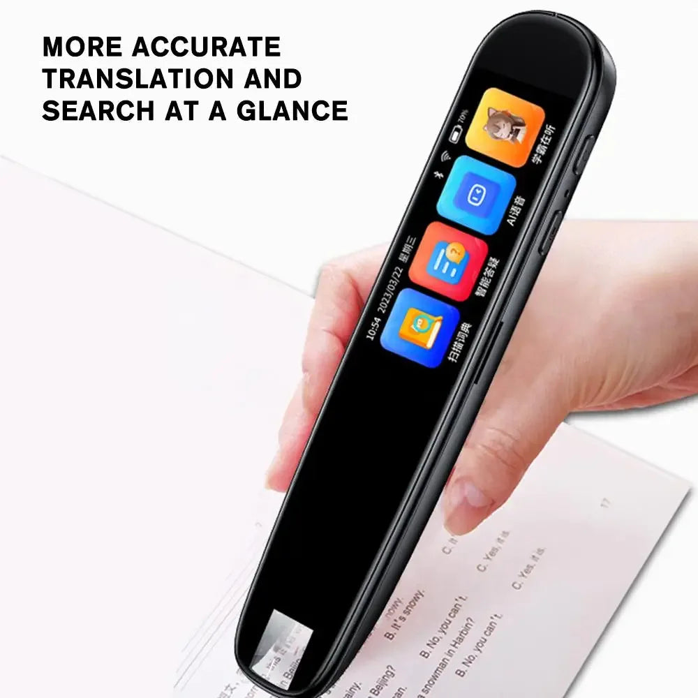 Smart AI Scan Reader Portable Voice Translator Scanner Pen WIFI AI Voice 112 Languages Translator for Dyslexia Autism