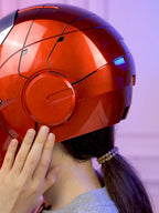 New AutoKing 1:1 Mk5 Iron Man Helmet Cosplay Voice Control Eyes with Light