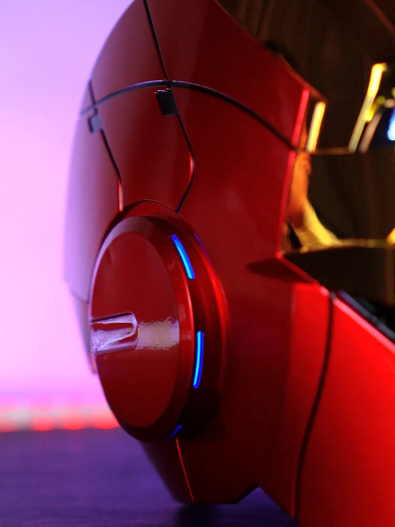 New AutoKing 1:1 Mk5 Iron Man Helmet Cosplay Voice Control Eyes with Light