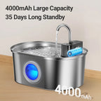 3.2L Automatic Stainless Steel Cat Water Fountain