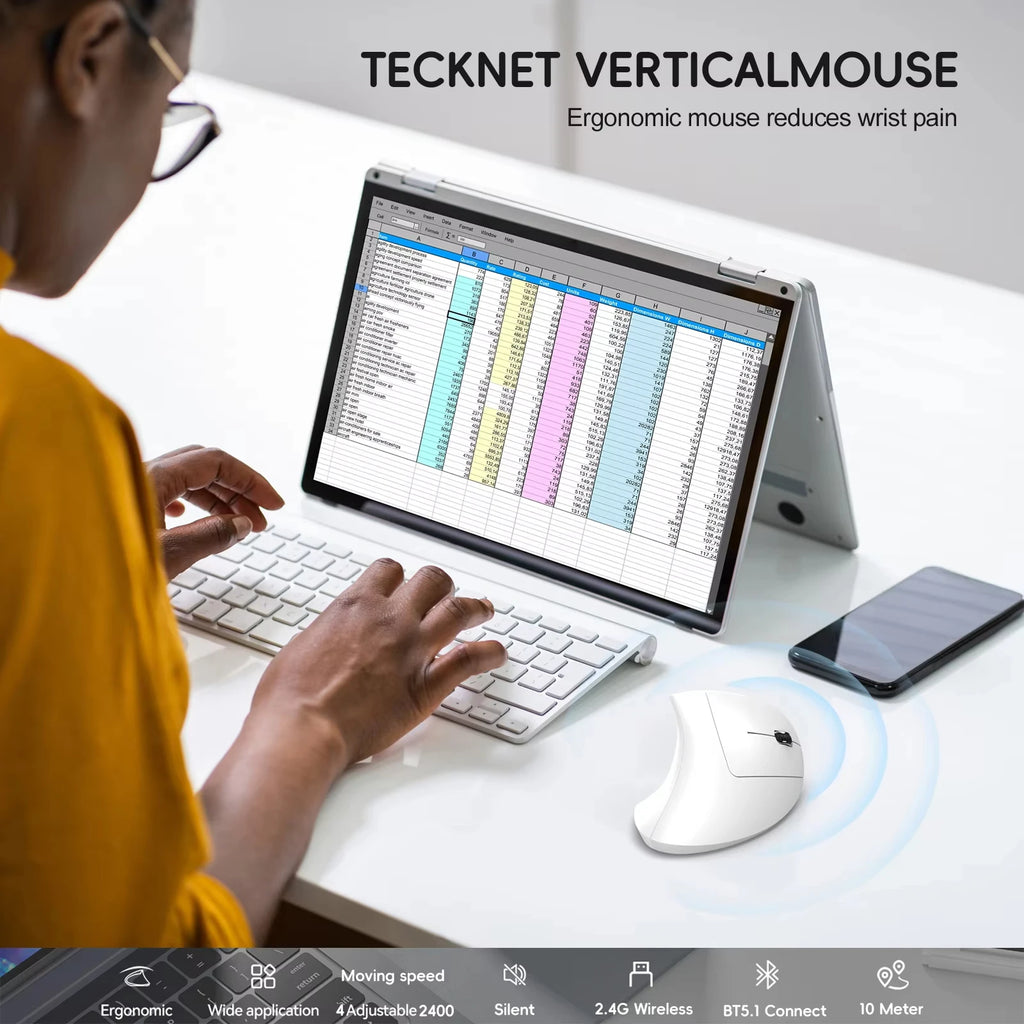 Vertical Ergonomic Gaming Mouse Wireless