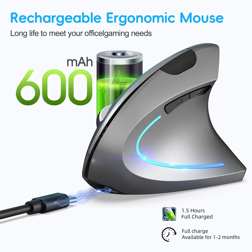 Vertical Ergonomic Gaming Mouse Wireless