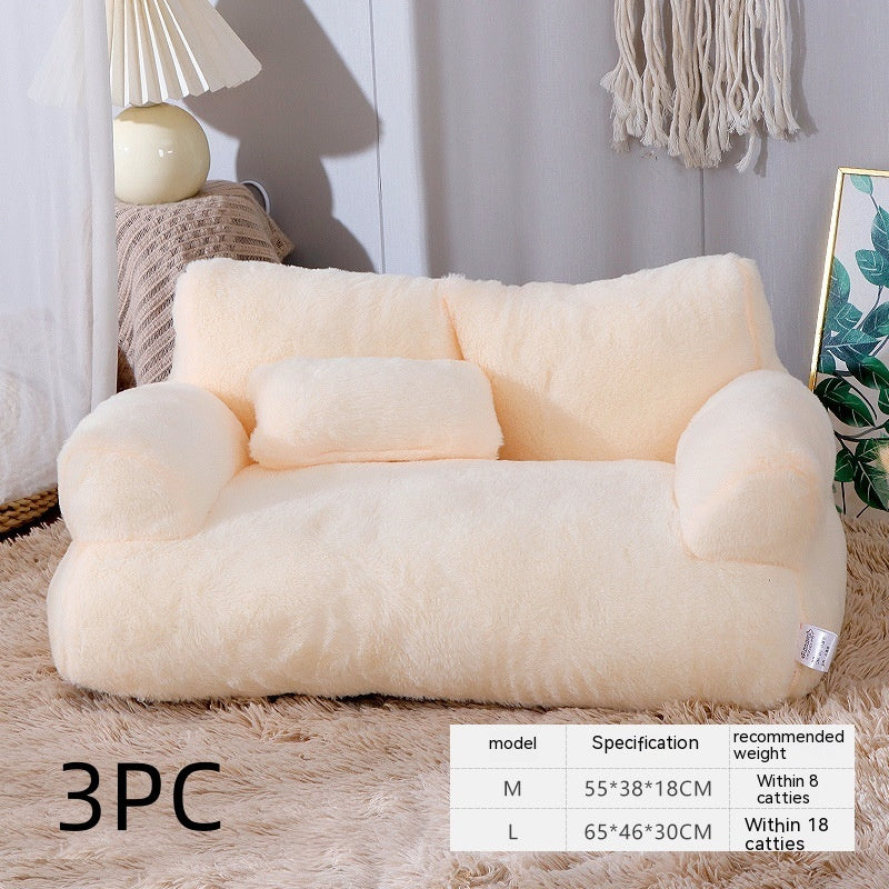 Luxury Cat Bed Sofa Winter Warm Cat Nest Pet Bed For Small Medium Dogs Cats