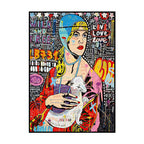 Graffiti Oil Painting Decoration Poster Canvas Painting