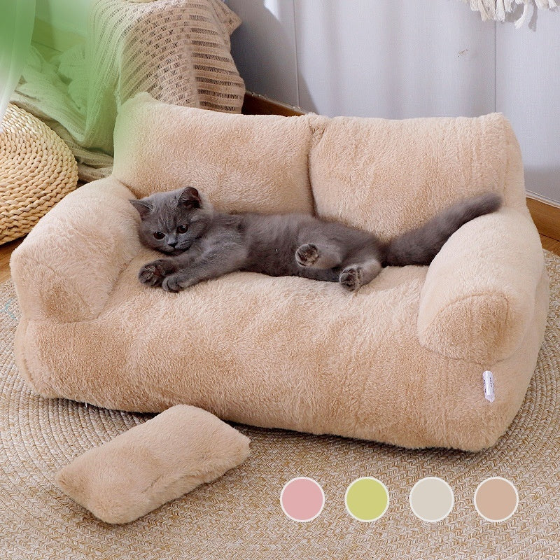 Luxury Cat Bed Sofa Winter Warm Cat Nest Pet Bed For Small Medium Dogs Cats