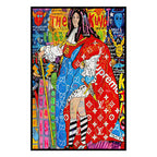 Street Art Graffiti Banks Canvas Painting