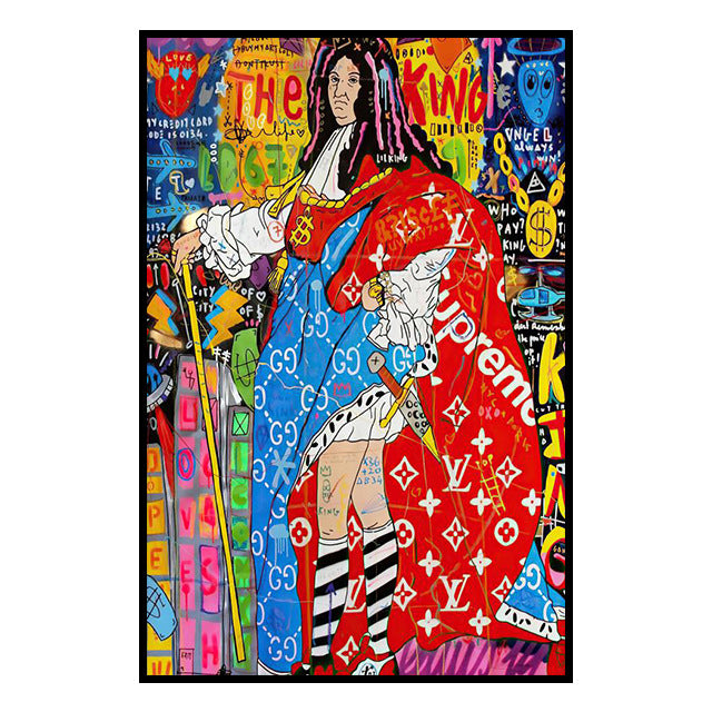 Street Art Graffiti Banks Canvas Painting