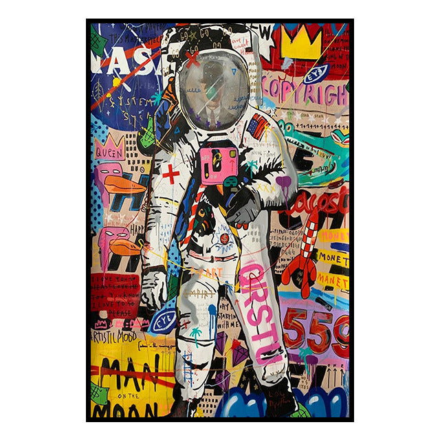 Street Art Graffiti Banks Canvas Painting