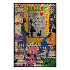 Street Art Graffiti Banks Canvas Painting