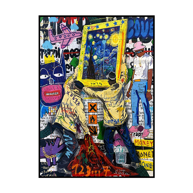 Graffiti Oil Painting Decoration Poster Canvas Painting