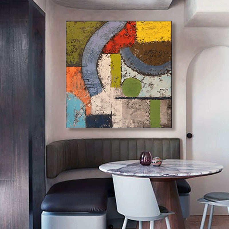 Medieval Style Block Scraper Palette Wall Paintings Hand Painted Abstract Oil Painting On Canvas Wall Art Picture Decor Home