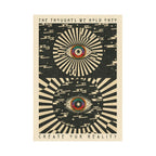 Psychedelic Bohemian Retro Abstract Canvas Painting
